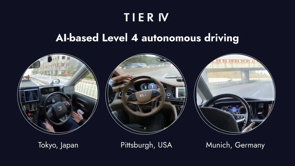 TIER IV unveils AI-based Level 4 autonomous driving