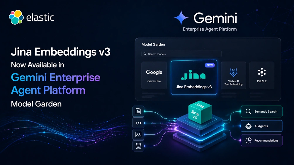 Elastic Jina Embeddings v3 Now Available in Gemini Enterprise Agent Platform Model Garden
