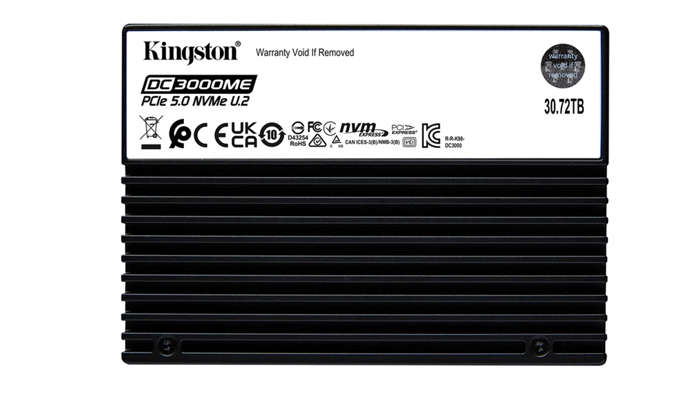 Kingston Launches 30.72TB Gen5 U.2 NVMe SSD