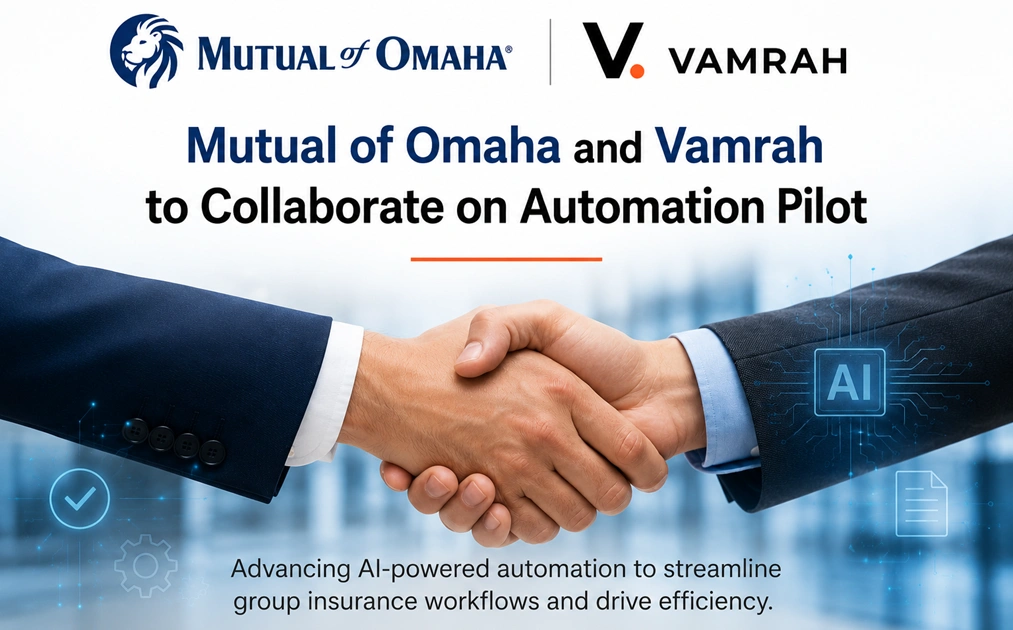 Mutual of Omaha and Vamrah to Collaborate on Automation Pilot